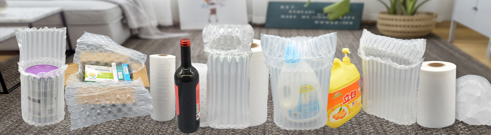 Air Filled Bubble Wrap/Air Pillow-China Xinda Plastic Film Co.,Ltd